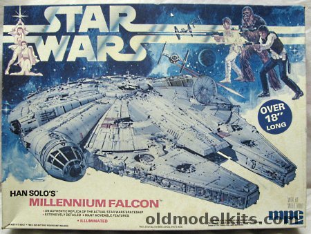 MPC 1/72 Star Wars Han Solo's Millennium Falcon Illuminated - 1979 Original Issue, 1-1925 plastic model kit